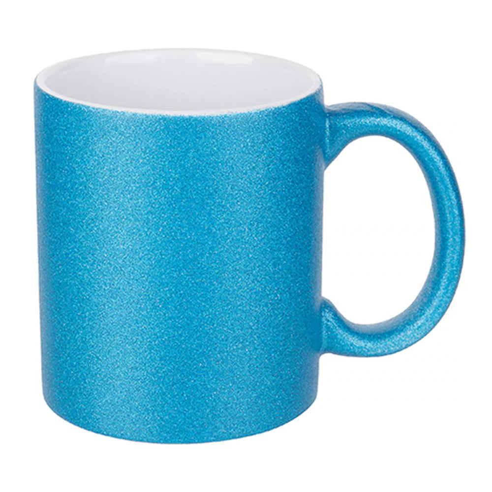HPN Sublicraft 11 Oz. Glitter Sublimation Ceramic Mug - 36 per Case