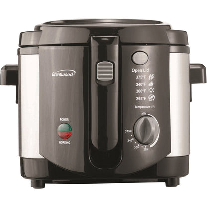 DF-720 1200W 8-Cup Electric Deep Fryer - Stainless Steel