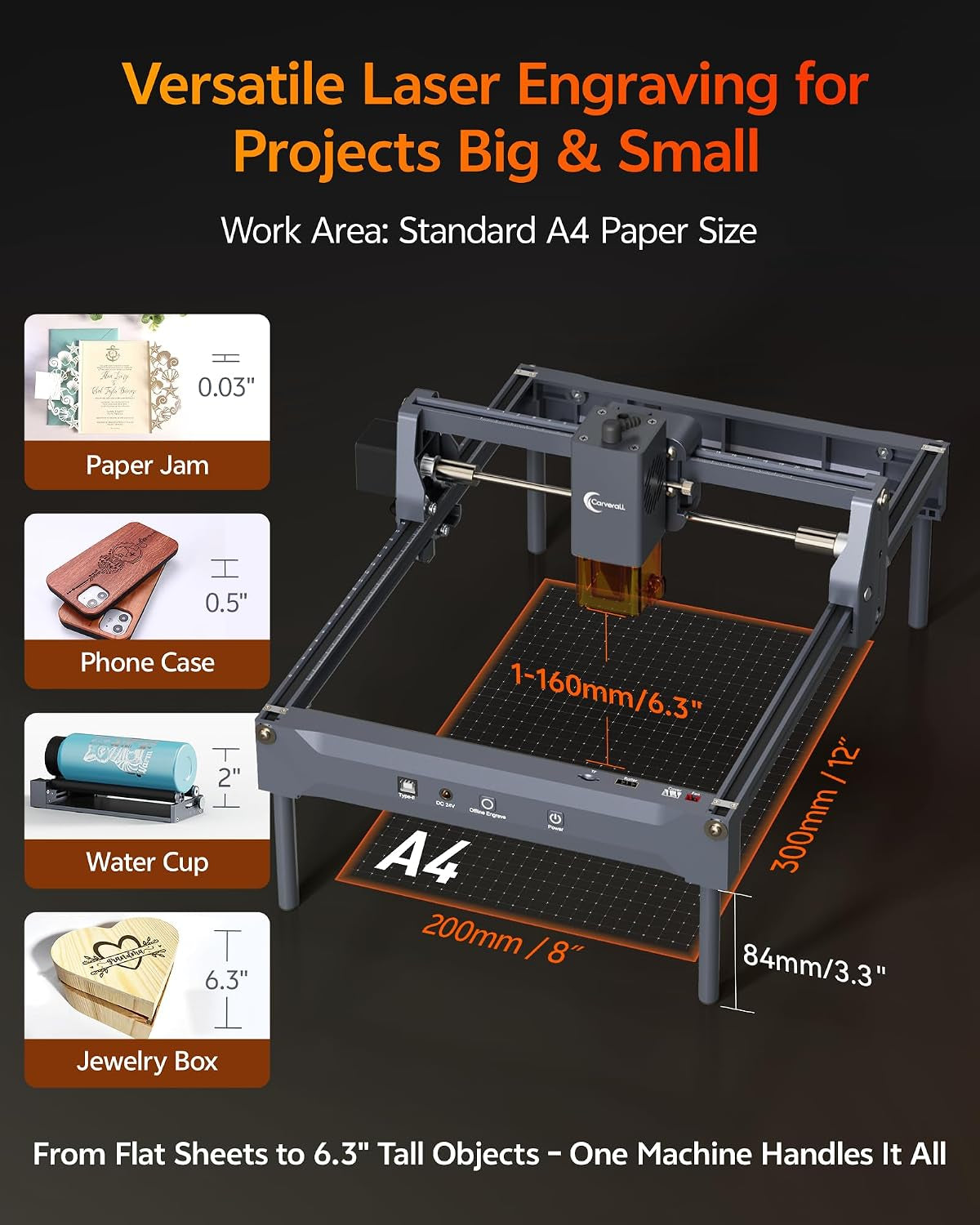 K15 Pro 10W Laser Engraver + 200×300Mm Honeycomb Laser Bed Bundle - 2-In-1 CNC Laser Cutter with Protective Tray, 10000Mw, Class 1