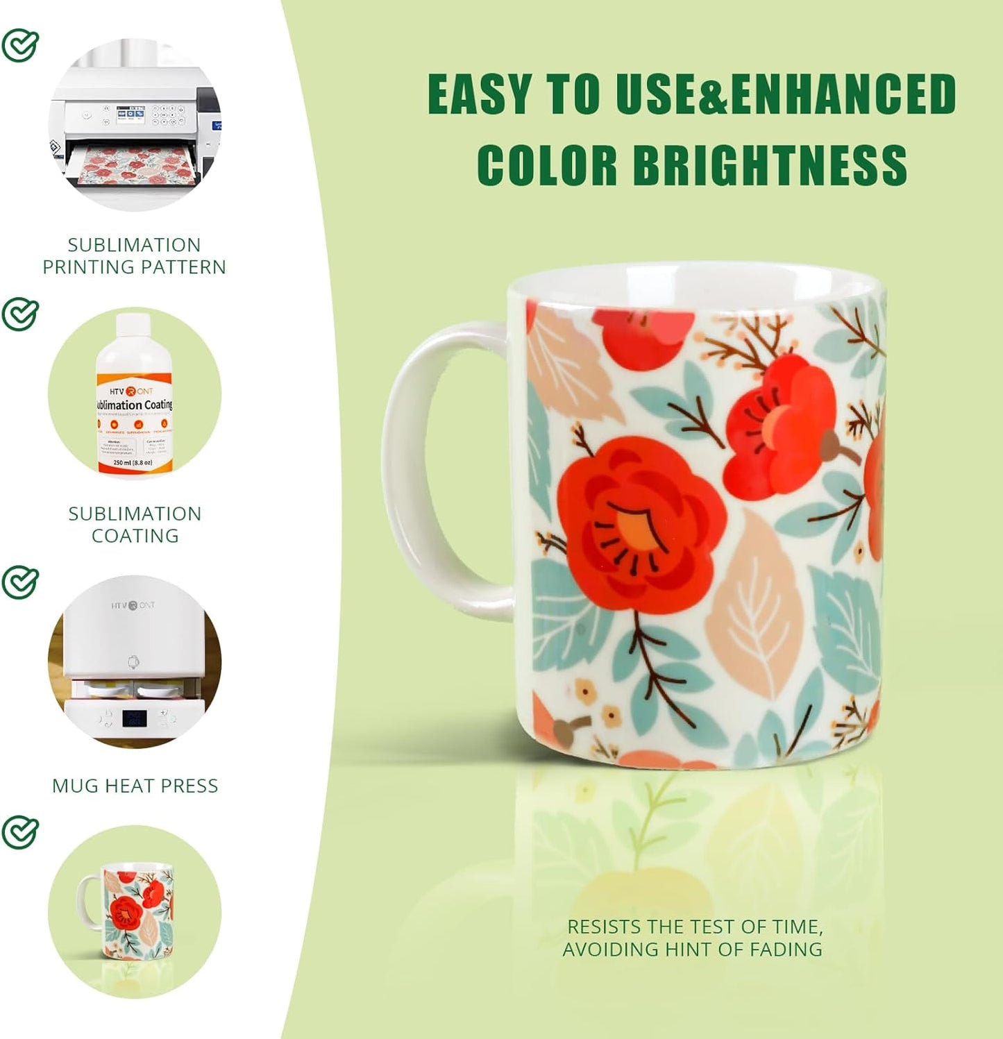 Sublimation Coating for All Hard Substrates-250Ml Glossy Waterproof Sublimation Coating for Mugs, Glass, Tumblers, Sublimation Coating for Ceramics, Tiles, Stainless Steels with Super Adhesion