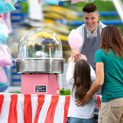 Carnival King CCME21 Cotton Candy Machine with 21" Stainless Steel Bowl and Floss Bubble