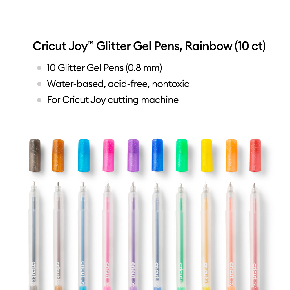 Joy™ Glitter Gel Pens 0.8 Mm, Rainbow (10 Ct)