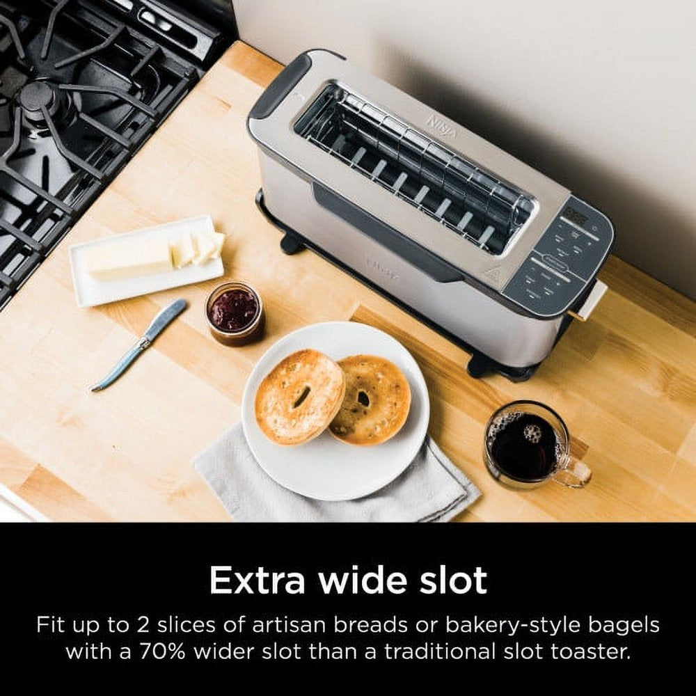 ST101 Foodi 2-In-1 Flip Toaster, 2-Slice Toaster