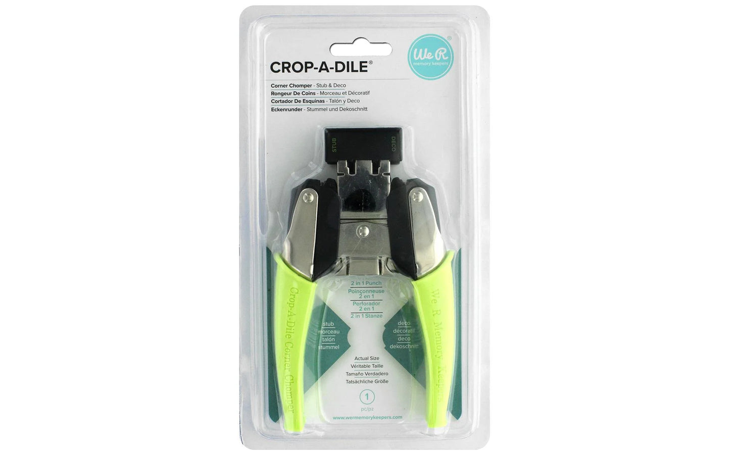 We R Memory Crop-A-Dile Corner Chomper Stub & Deco