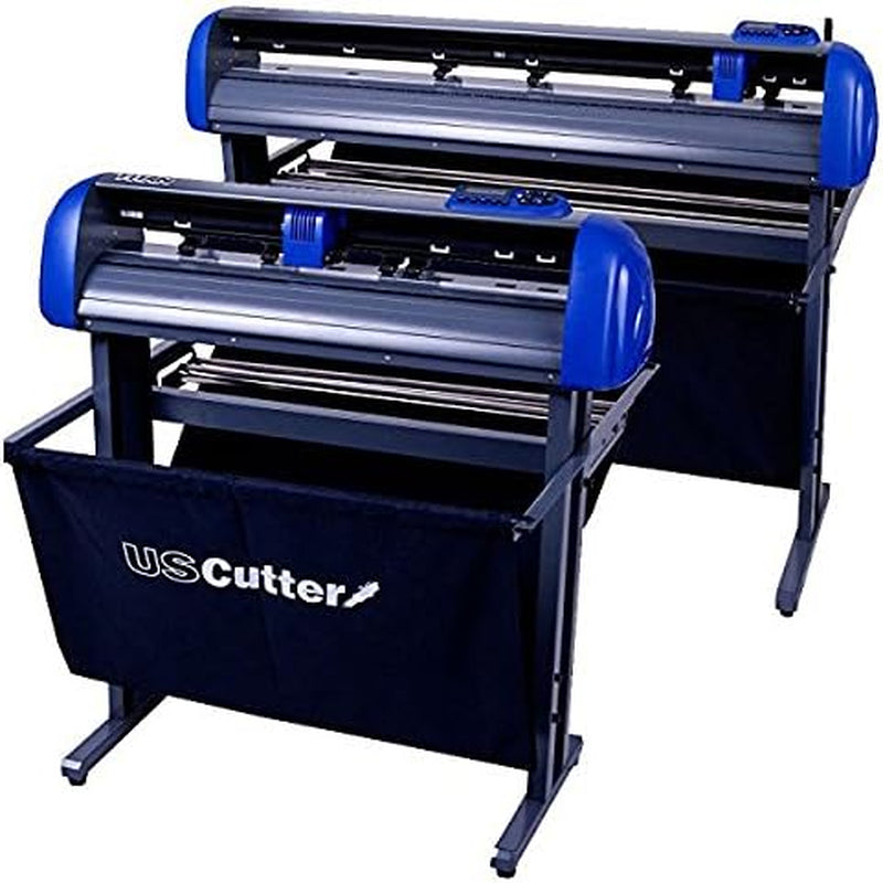 Uscutter Titan 28 Inch Vinyl Cutter with Stand, Basket and Vinylmaster Cut (Design and Cut) Software