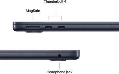 Apple 2026 Macbook Air 13-Inch Laptop with M5 Chip: Built for AI, 13.6-Inch Liquid Retina Display, 16GB Unified Memory, 1TB SSD, 12MP Center Stage Camera, Touch ID, Wi-Fi 7; Midnight