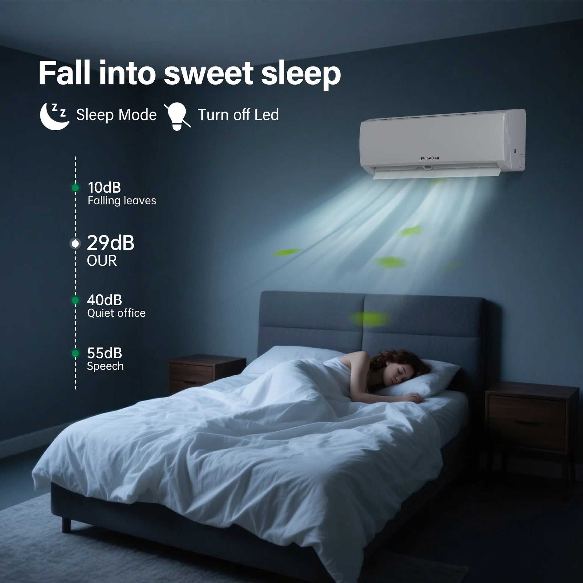 11500 BTU Mini Split Air Conditioner & Heater, Wifi Enabled 115V Energy Saving Wall Mounted Inverter Ductless AC Unit Cools up to 750 Sq. Ft, Heat Pump & Installation Kit