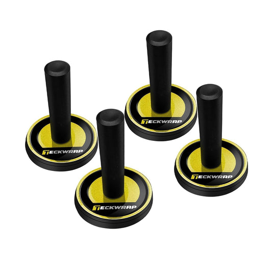 Vinyl Wrap Magnets – 4 Pack Car Wrap Positioning Magnets with Strong Magnetic Grip and Rubber Base – Non-Scratch Magnet Tool for Vinyl Film, Decals, Signs & Wrapping