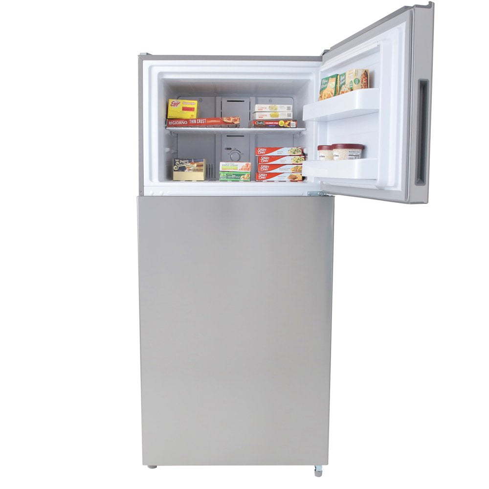 Frost-Free Apartment Size Standard Door Refrigerator, 18.0 Cu. Ft. Capacity, in Stainless Steel (FF18D3S-4)