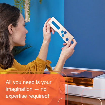 Spark 3D Printer Craft Laser Engraver and Cutter Machine, Compatible with Mac & PC, Works with Wood, Acrylic, Leather