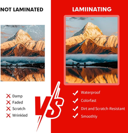 RAZCC Laminating Sheets, 700 Pack Clear Thermal Laminating Plastic Paper Laminator Sheets, 9 X 11.5-Inch, 3Mil, Ideal Office or School Supplies