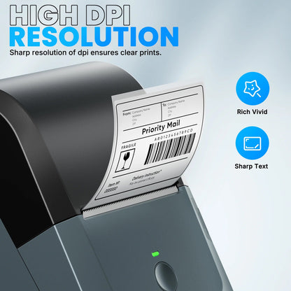 Label Maker Machine with Tape,Bluetooth Label Maker,Wide Waterproof Label Thermal Label Printer for Small Business,Address, Logo, Retail, Blue