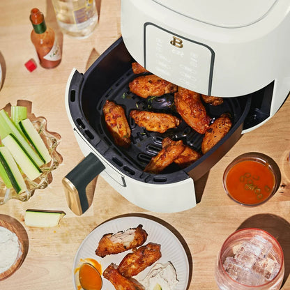 3 Qt Air Fryer with Turbocrisp Technology, White Icing by Drew Barrymore