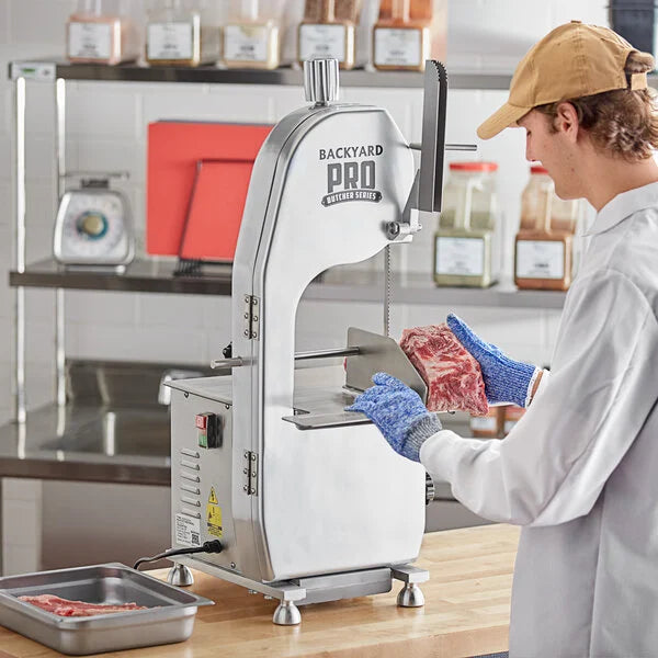 Backyard Pro BSSW65AL Butcher Series 65" Blade Countertop Vertical Band Meat Saw - 120V, 1 hp