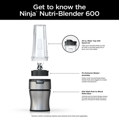 ® Nutri-Blender BN300WM 600-Watt Personal Blender, 1 Dishwasher-Safe To-Go Cup