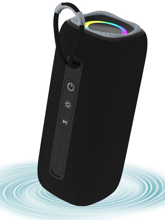 Portable Bluetooth Speakers,Wireless Speaker with Loud Stereo Sound,Bluetooth 5.3, RGB Lights, Dual Pairing for Home, Outdoor, Party,Gift Ideas