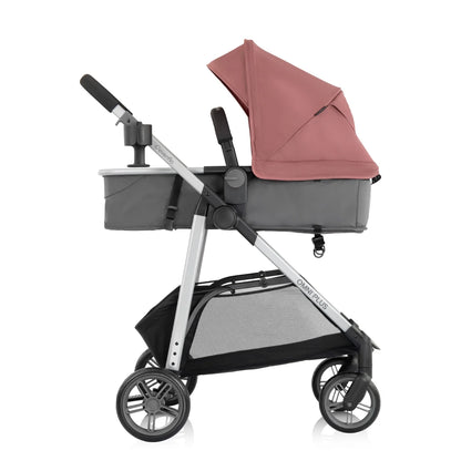 Evenflo Omni plus Travel System with Litemax Infant Car Seat, Shasta Pink