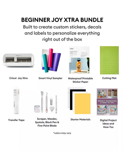 Joy Xtra Machine with Printable Sticker Paper and Vinyl Bundle