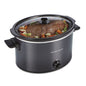 Slow Cooker, 10 Quart Capacity, Extra Large, Removable Crock, Black, 33191