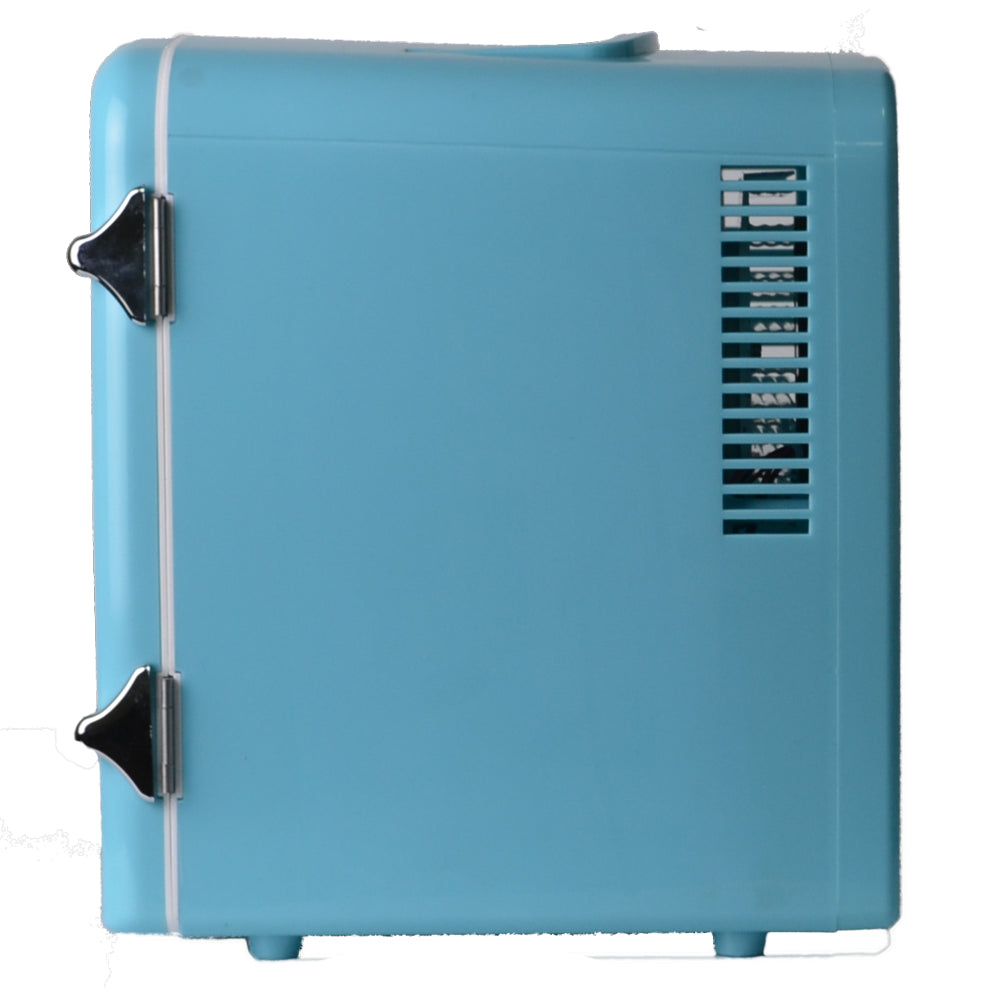 Blue  Retro 6-Can Mini Fridge