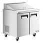 Avantco APT-36-HC 36" 2 Door Refrigerated Sandwich Prep Table