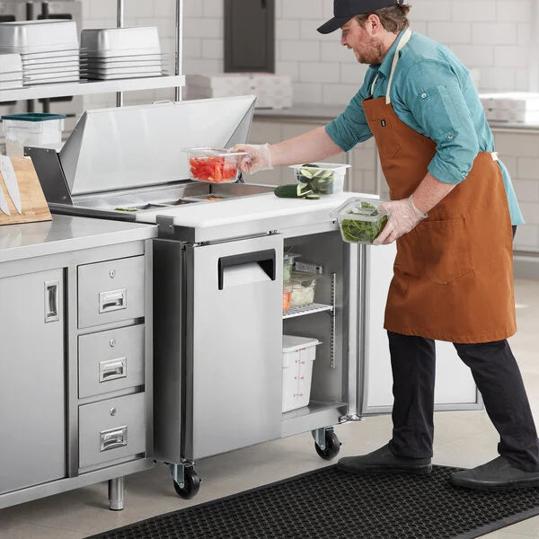 Avantco APT-36-HC 36" 2 Door Refrigerated Sandwich Prep Table