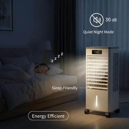 1.84Gal Portable Air Conditioners with Remote Control,3-In-1 Free Standing Cooling AC Unit with 3 Speeds&3 Modes,Touch Screen Cooler Fan with LED Display,Cools Room up to 700 Sq.Ft