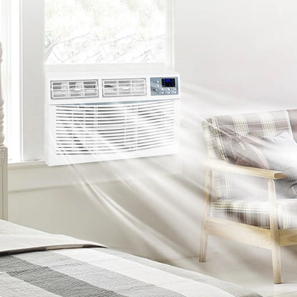 10000 BTU Window Air Conditioner Smart Wifi AC Unit Cooling for 450 Sq Ft Rooms with Remote App Control, Install Accessories