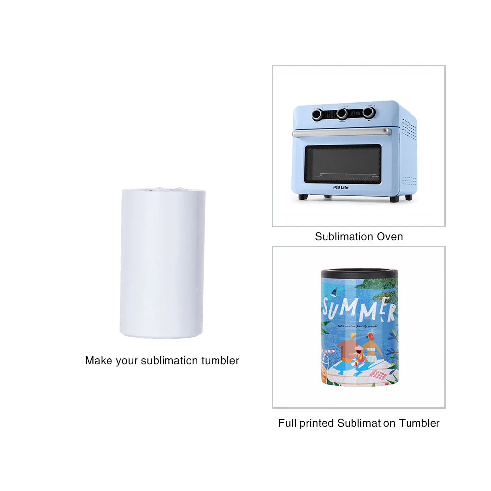 12 OZ Sublimation Can Cooler Insulator Blanks White 4 Pack