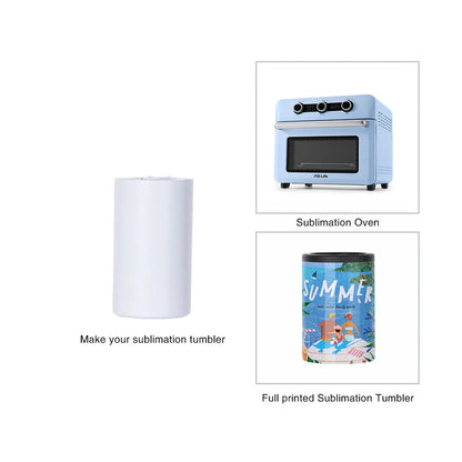 12 OZ Sublimation Can Cooler Insulator Blanks White 4 Pack