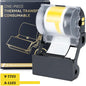 Phomemo PET Cable Label for E50RPO, All-Weather Indoor/Outdoor, Square Self-Adhesive 0.98"X1.49"(25X38Mm), 90 Labels/Roll, Black on Yellow Tape