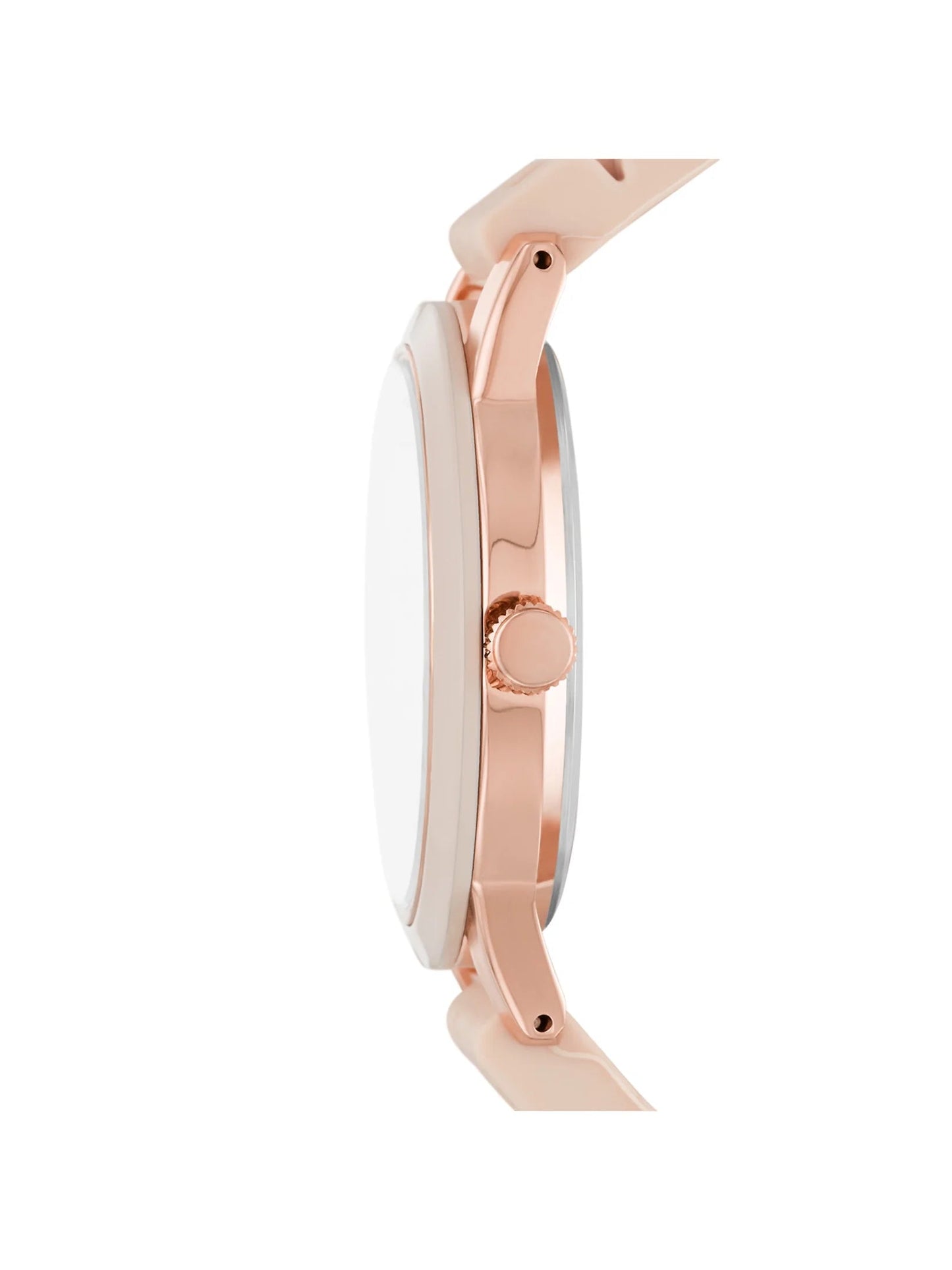Time & Tru Women'S Wristwatch: Rose Gold Case, Blush Bezel, Easy Read Dial, Silicone Strap (FMDOTT072)