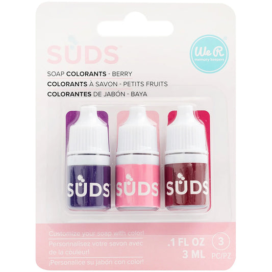 Suds Soap Colorant - Berry, Set of 3, 3 Ml