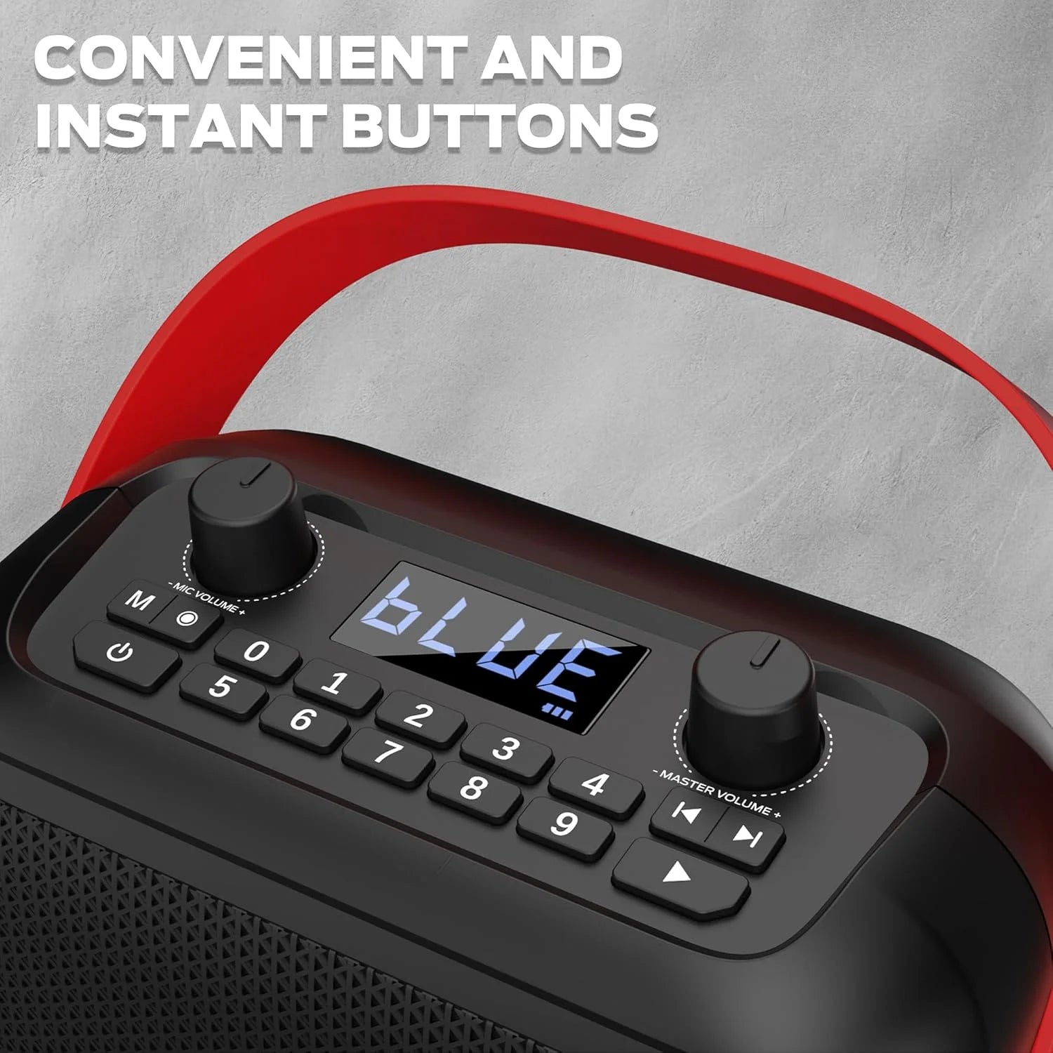 Portable Bluetooth Speakers, Wireless Bluetooth Speaker with 40W Loud Stereo Sound, Outdoor Speakers with Handle, 12H Playtime, Supports TF Card, AUX for Outdoor