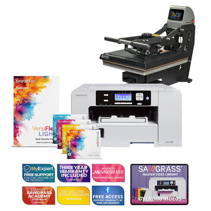 Virtuoso SG500 Versiflex Printer with Truespec 16" X 20" Hybrid Heat Press