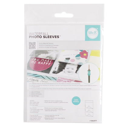 We R Fuse Photo Sleeve Waterfall Sleeves 20/Pkg-2"X2"