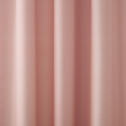 Textured Solid Curtain Single Panel, 38" X 63", Blush