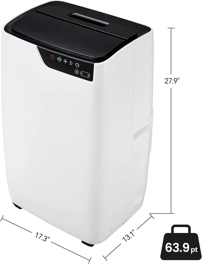 12,000 BTU Portable Air Conditioner Cools up to 750 Sq.Ft, Energy Efficient 3-In-1 Portable AC Unit with Dehumidifier and Fan, Remote Control, 24H Timer & Installation Kits for Large Room