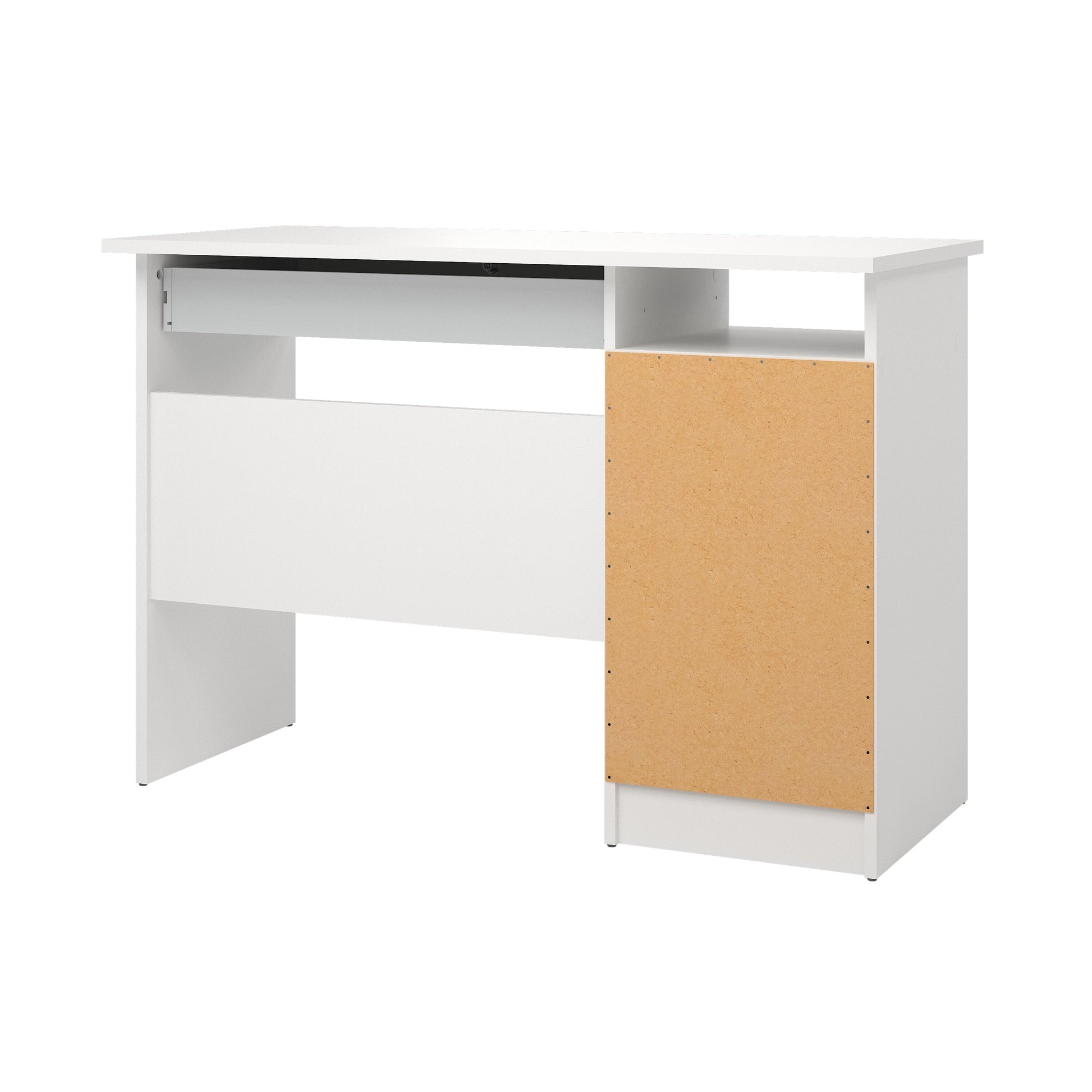 Walden 5 Drawer Office Desk with 1 Locking Drawer for Adults, White