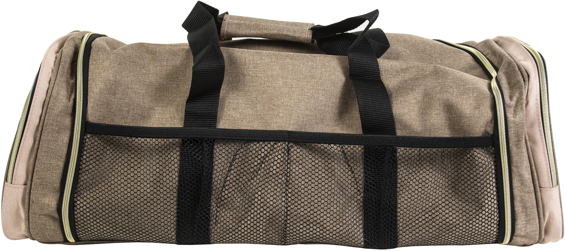 Crafter'S Machine Tote-Taupe & Pink