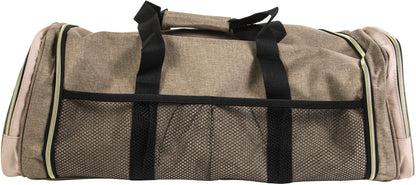 Crafter'S Machine Tote-Taupe & Pink