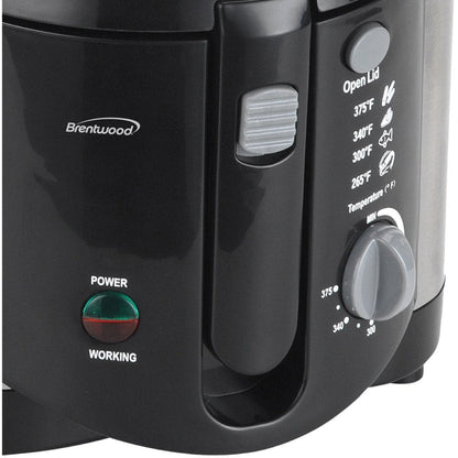 DF-720 1200W 8-Cup Electric Deep Fryer - Stainless Steel
