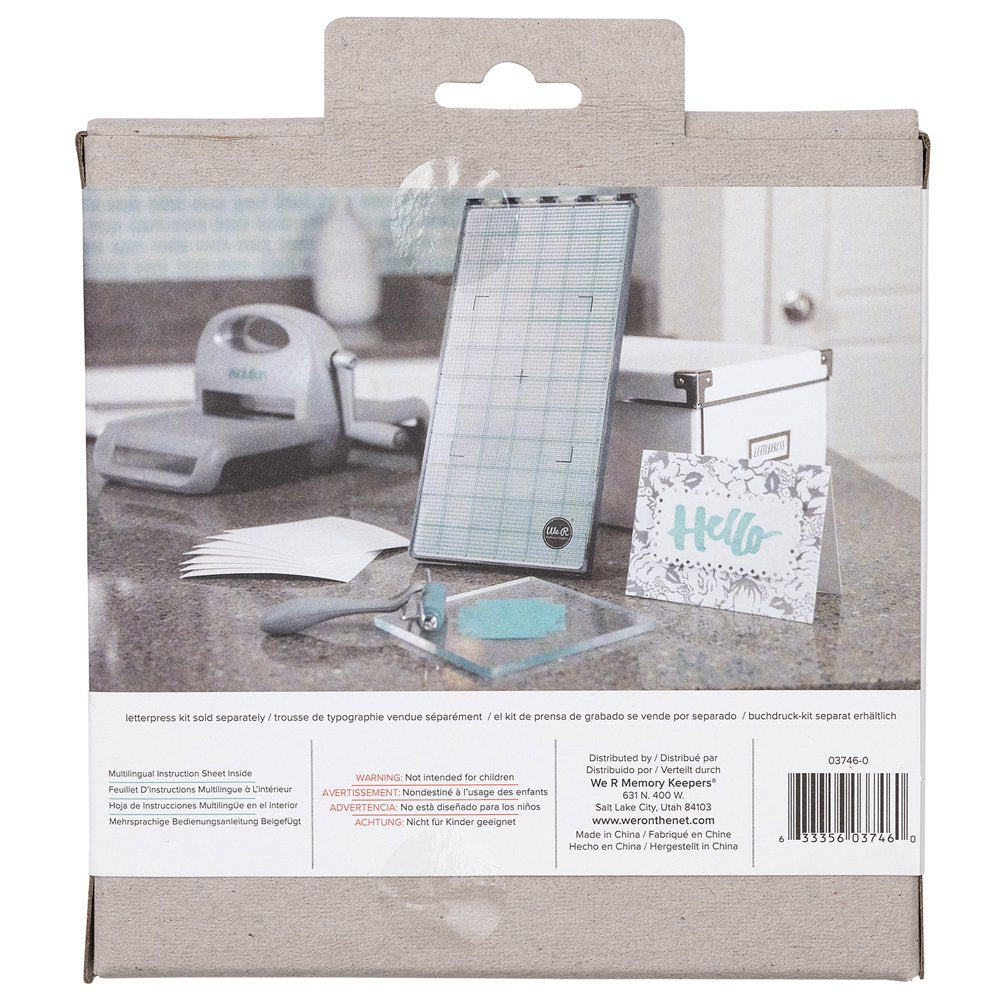 WE-R 11 Piece Home Made Themed Letterpress Plates (Available in a Pack of 6)