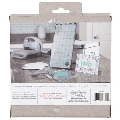 WE-R 11 Piece Home Made Themed Letterpress Plates (Available in a Pack of 6)