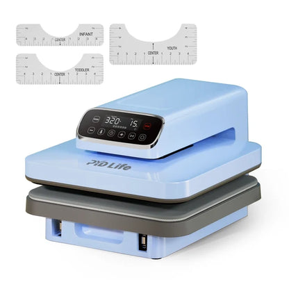 AH15 AUTO Heat Press 15x15 Inch Flat T Shirt Heat Press Machine for Heat Transfer Christmas Ornaments Tote Bag DTF HTV Vinyl(Shipping from China)