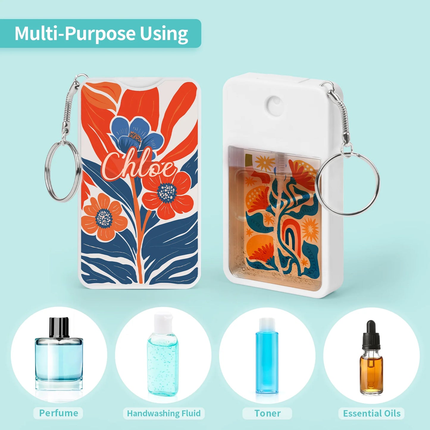 Sublimation Blanks Card Perfume Spray Bottle 1FL.OZ White 12 Pack