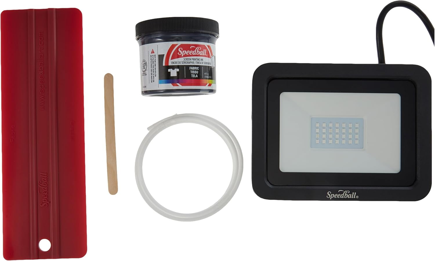 Speed Screens Screen Printing Kit, Includes Ink, Squeegee, Frame, UV Exposure Light