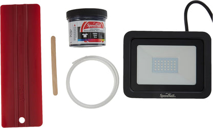Speed Screens Screen Printing Kit, Includes Ink, Squeegee, Frame, UV Exposure Light