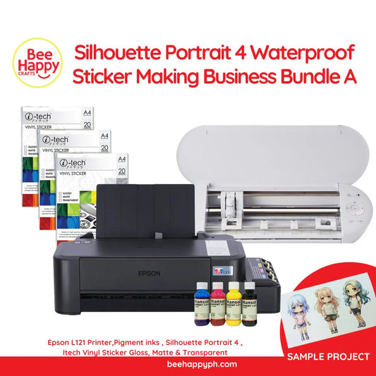 Silhouette Portrait 4 Waterproof Sticker Making Business Bundle A