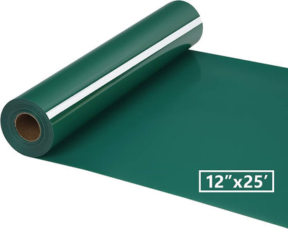 HTV Iron on Vinyl 12Inch by 25ft Roll Heat Transfer Vinyl for T-Shirt HTV Vinyl Rolls for All Cutter Machine - Easy to Cut & Weed for Heat Transfer Design
